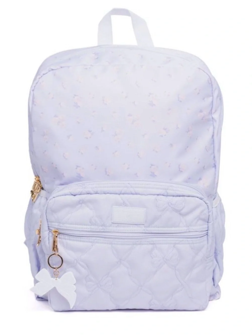 LoveShackFancy Kids Quilted Backpack in Light Lavender